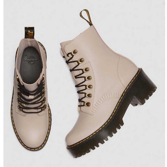 NEW! Dr. Martens Leona Women's Sendal Leather Heeled Boots - Size 7 - Picture 1 of 11